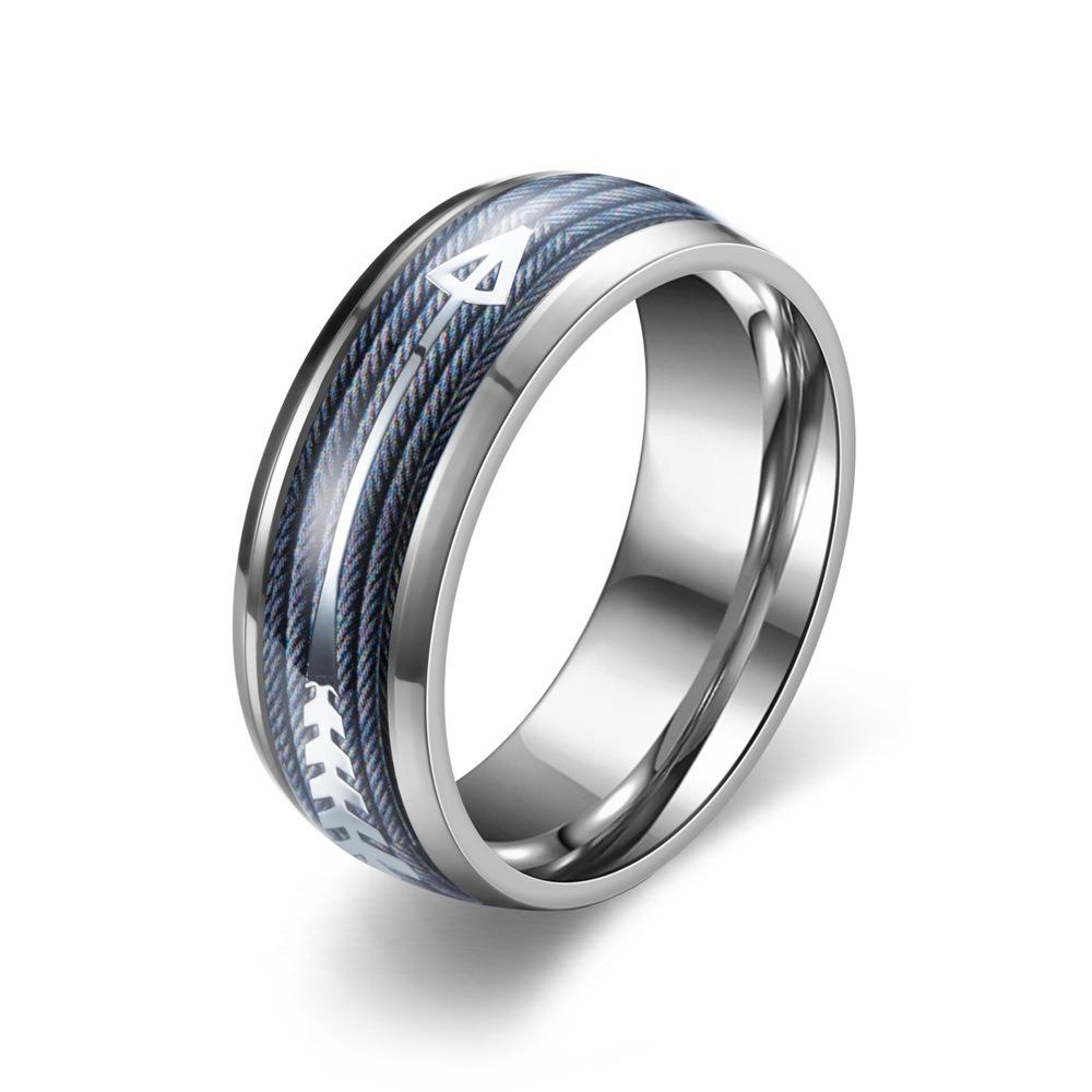 

Модные кольца из нержавеющей стали с рисунком стрелы 8 мм для мужчин, медного цвета, матовые мужские кольца, обручальное кольцо, ювелирные изделия 13