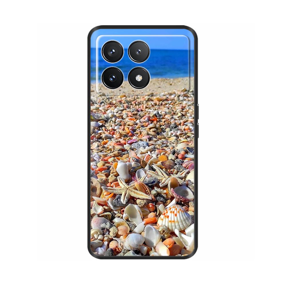 For Xiaomi Poco F6 Pro Case Cover For Xiaomi Poco F6 Pro 5G Phone Cover Cool Sweet Soft Smooth Liquid Silicone Fundas Shells