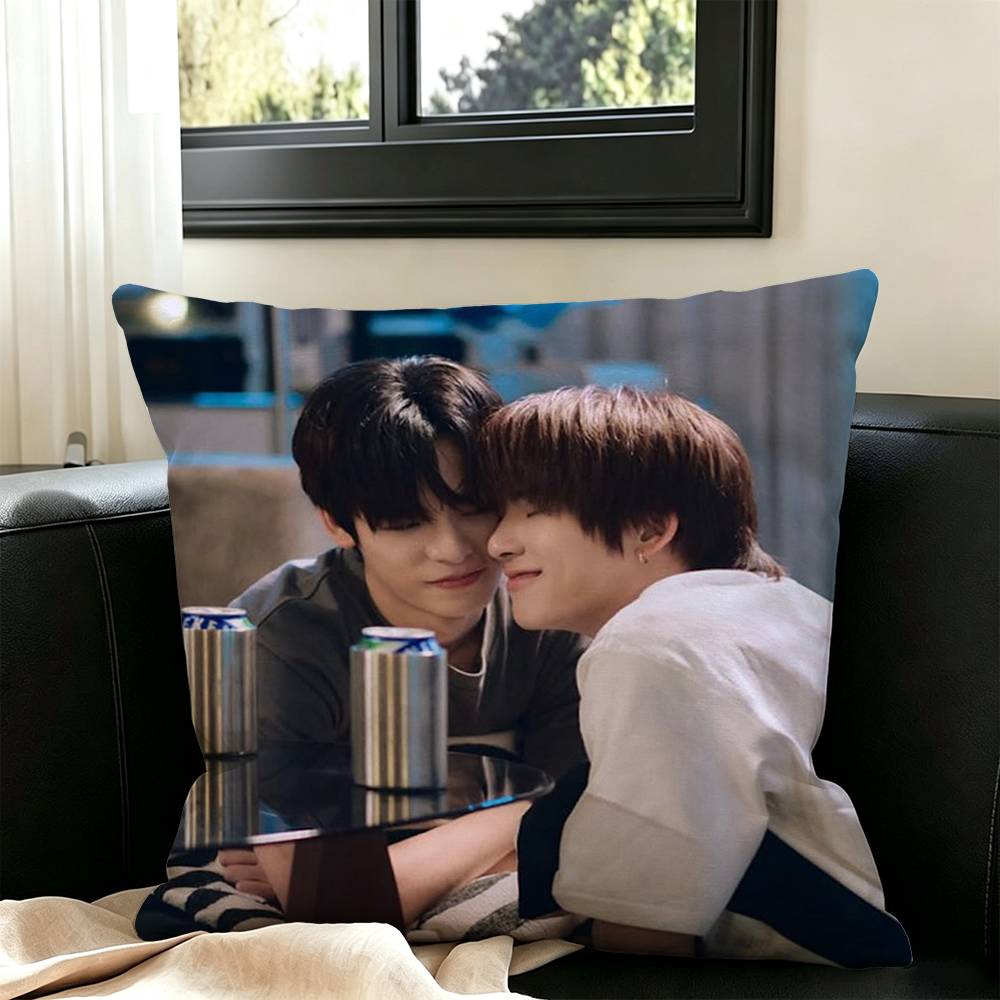 Love TV Duang with You Pillow Case Square Double-Sided Sofa Cushion Cover Bedroom Bedside Pillow