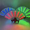 Portable Dancing Light Fan Creative Glowing Hand Fan LED Luminous Fan  Rave Festival