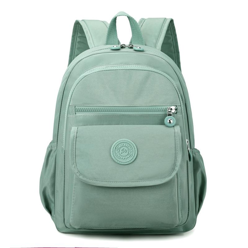 

Женский рюкзак большой вместимости, дорожная сумка, однотонный рюкзак светло-зеленый