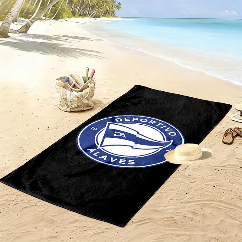 deportivo alaves 2D Flat Print Beach Towel, Large Soft Quick Dry Towel for Beach Camping Swimming