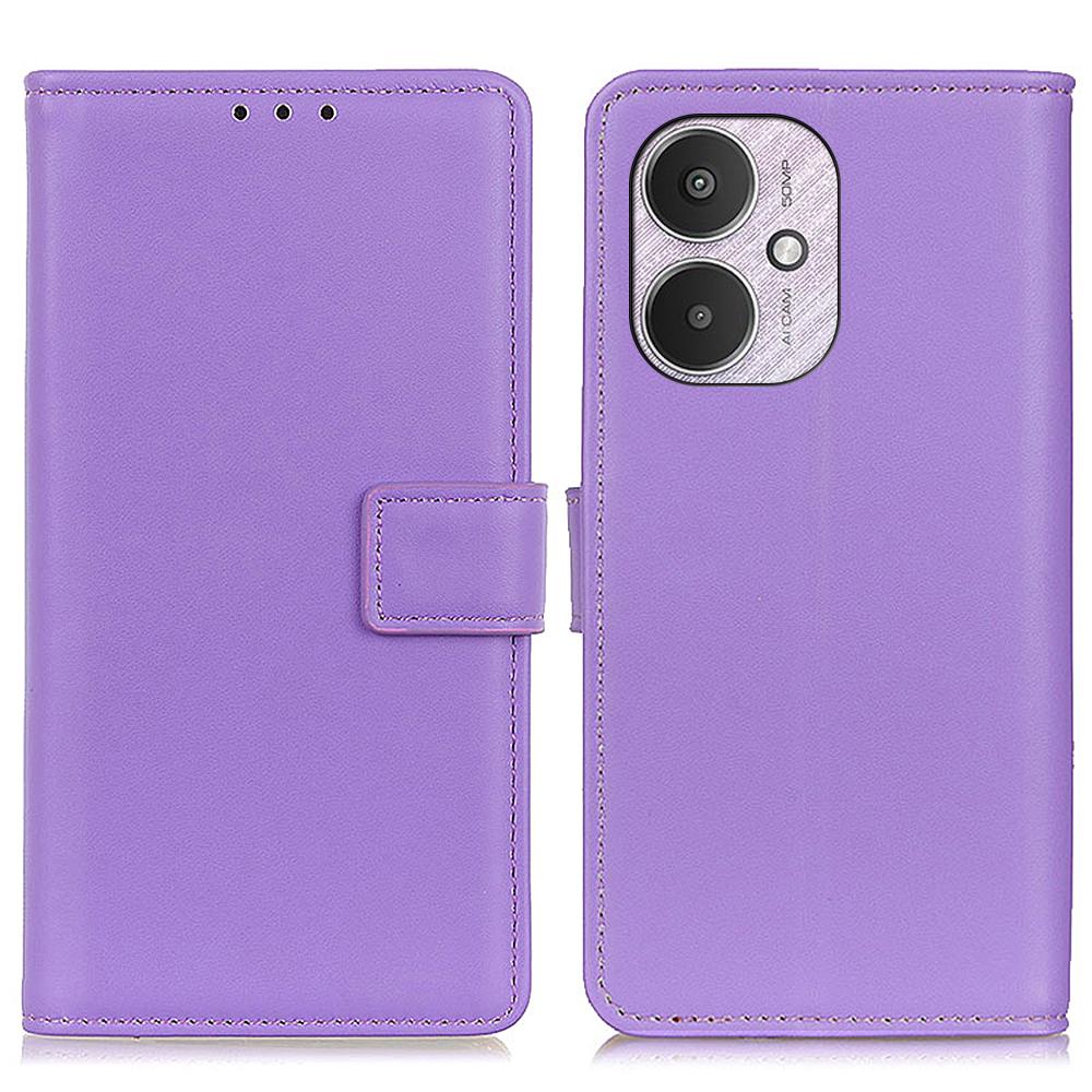 

For Xiaomi Redmi 13C 4G/13C 5G/Poco C65 4G/Poco M6 5G/13R 5G Case Wallet Full Protection PU Leather Cover Purple