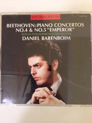 CD BARENBOIM (DANIEL), BEETHOVEN; BERL - Beethoven: Piano Concerto No. 4 & N TOCE7054 Japan ObiClassical Used