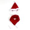 Pet Dog Christmas Scarf Hat Set Soft Santa Cosplay Neck Warmer Red Gift Xmas Pet Costumes Cat Dog Puppy Christmas Clothes
