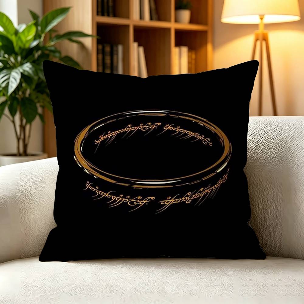 TThe Lord of the Rings LOTR Epic Fantasy Movie Pillow Case Square DoubleSided Sofa Cushion Cover Bedroom Bedside Pillow