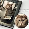 Funny Bathroom Wall Decor Animals Sitting On The Toilet Reading A Newspaper Poster Elephant Lion Rhino Art Print Canvas Painting