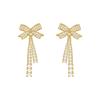 Versatile Bow Girl Earrings with Elegant Geometric Shapes, Personalized and Trendy Earrings for Women