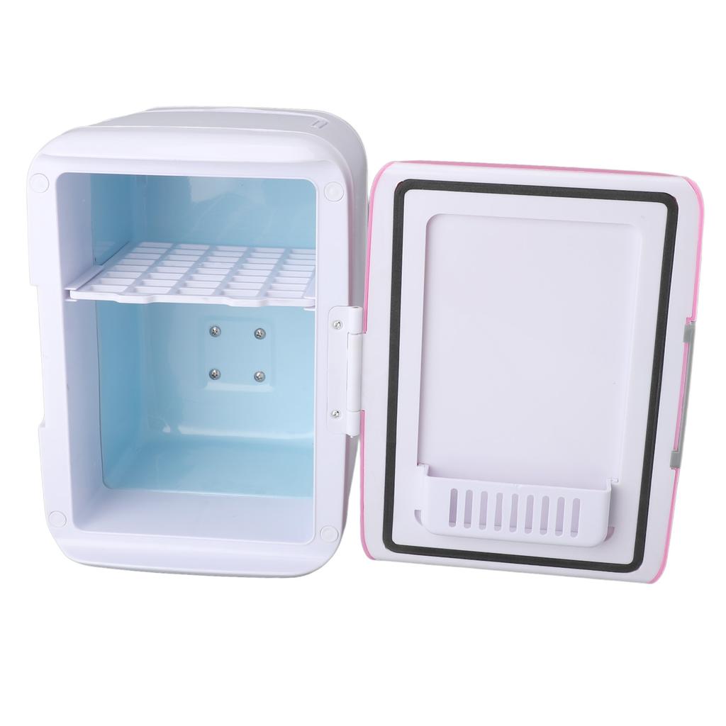 4L Mini Fridge Cooling Warming Low Noise Single Door Portable Small Refrigerator for Car Use