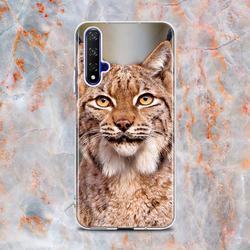 Cute Canada Lynx Silicone Cover For Honor 20 20S 20E 8 8A Prime 8X MAX 8C 8S 7A 7C 7S Pro Phone Case