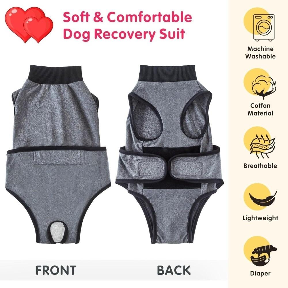 Elastic Dog Recovery Suit Washable Adjustable Pet Sterilization Suit Comfortable Breathable Pet Underwear Weaning Period
