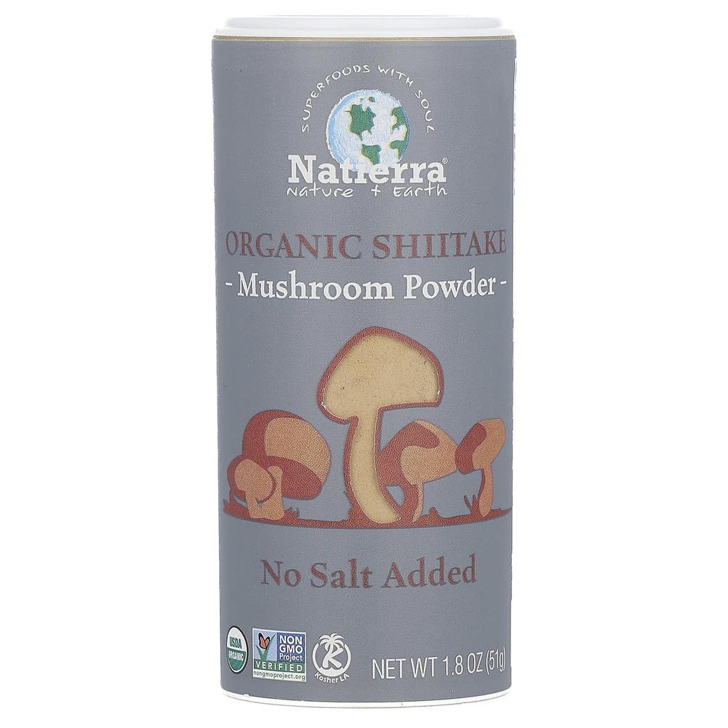 Organic Shiitake Mushroom Powder Shaker, 51G(1.8Oz)