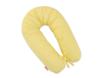 Longer Pregnancy Pillow for Pregnant Women To Sleep + Removable Cover - Yellow Stripes