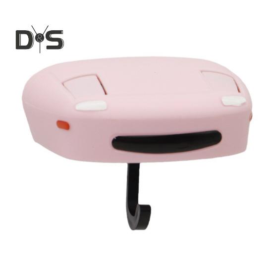 

Декоративный автомобильный крючок для ключей в форме фары, легко устанавливается на стену, винтажный автомобильный держатель для ключей, украшение для ключей розовый