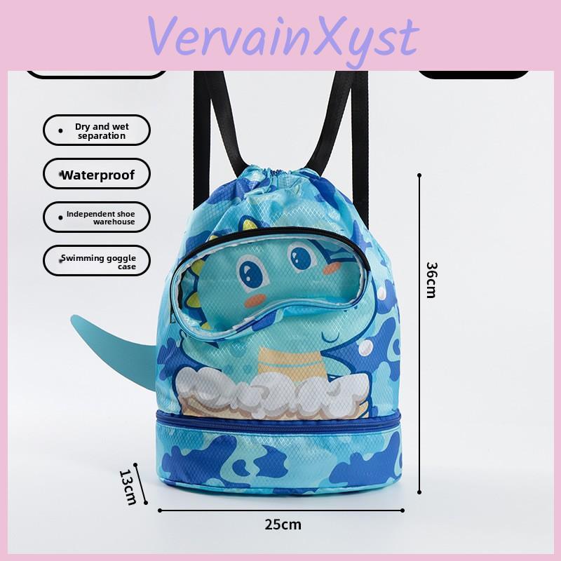 Childrens Unicorn Monster Swim Bag With Waterproof Dry Wet Separation For Kids Travel And Bath Storage