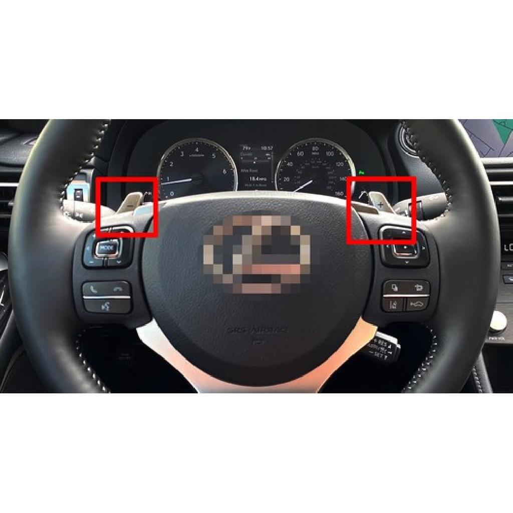 "Forged Carbon" Style Larger Steering Wheel Paddle Shift For Lexus IS RC NX CT