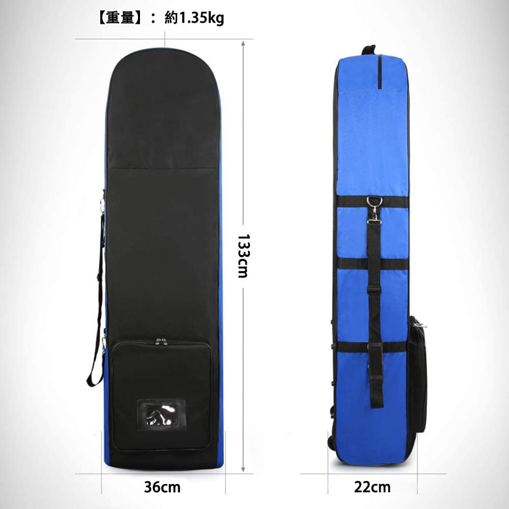 Zmayastar Kryt na golfový bag Úložný prostor Chrání před deštěm a sněhem Cestovní taška s kolečky pro pohodlný pohyb SP-GEF-058 (Modrý)