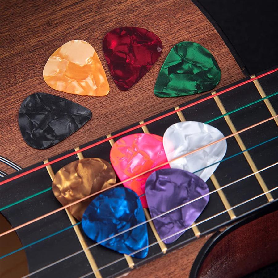 6/12/24/48/100pcs Guitar Picks ABS Guitar Ukulele String Instrument Accessories for Music Lovers Indoor Outdoor Performance XJM