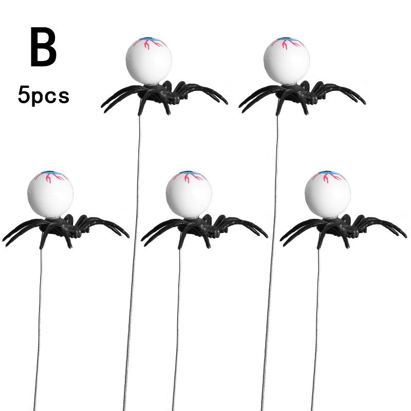 

Single Stem Black Rose with Eyeballs, Ideal for Halloween Party & Scary Role Play Props.