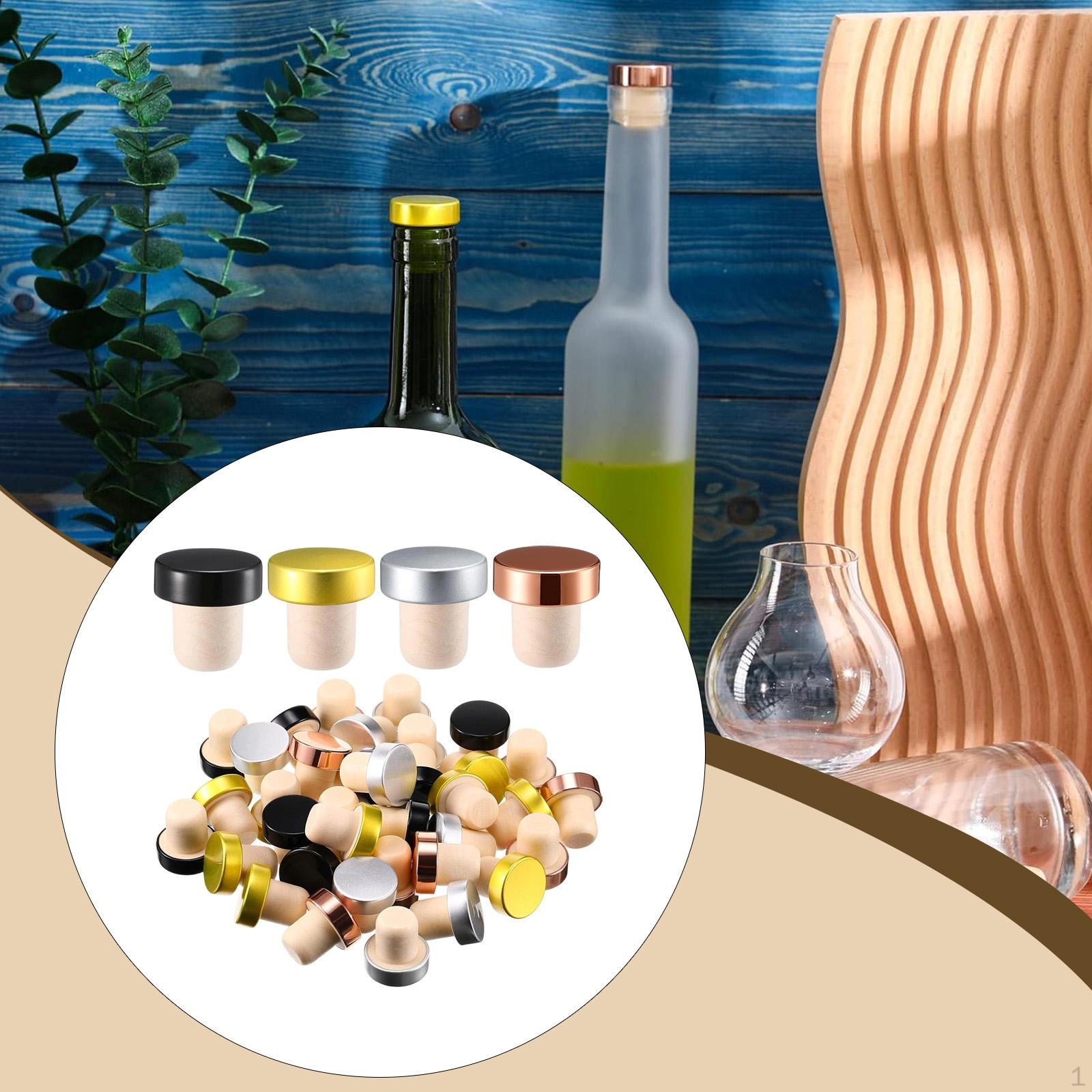 

36 Bottle Stoppers, 19.5mm, for Crafts, to Keep Beer Sealed, Soft And Reusable. Mixed