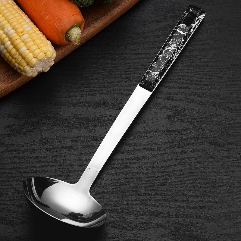 

Лопатка из нержавеющей стали Кухонная утварь Ручка Лопатка для жарки Лопатка для жарки Суповая ложка Большой набор дуршлагов Sanli Xuanya Spoon