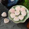 Natural Pink 30mm Heart-Shaped Engraved Crystal Pocket Stone Ornament