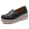 Spaltleder Damen Freizeitschuhe Designer Flache Plateau Slipper für Damen Keilabsatz Sneaker Slip-on Damen Mokassins