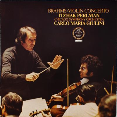 LP Record JOHANNES BRAHMS — ITZHAK PERLMAN /  - Violin Concerto SQ37286 Angel Records 1977 US Classical Used