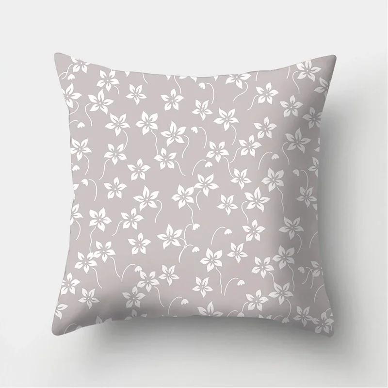 Pink Flamingo Flower Print Decorative Cushions Pillowcase Polyester Cushion Cover Throw Sofa Decoration Pillowcover