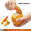 Orange Peeler Tools Citrus Peel Cutter Plastic Fruit Vegetable Slicer Cutter Lemon Peeler Opener Remover Fruit Tools Kitchen Accessories Cooking