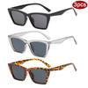 Protective Glasses 3pcs Fashion Women Cat Eye Sunglasses Simple Style Sun Glasses Female Black Lens Design UV400 Driving Eyewear