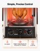 VEVOR Countertop Vertical Rotating Oven 22L Rotisserie Shawarma Machine, 1500W Kebab Grill Roaster with Heat-Resistant Door, Drip Tray