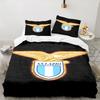 3PCS Lazio Football Crest Bedding set,Ideal For1pc Duvet Cover And 2pcs Pillowcases Perfect for Christmas gift,Ideal for Bedroom, Dormitory