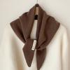 Knitted Scarf Women  Wool Winter Warm Scarves Bright  Stripe Design Thickened Shawl Soft Triangle Pashmina Neck