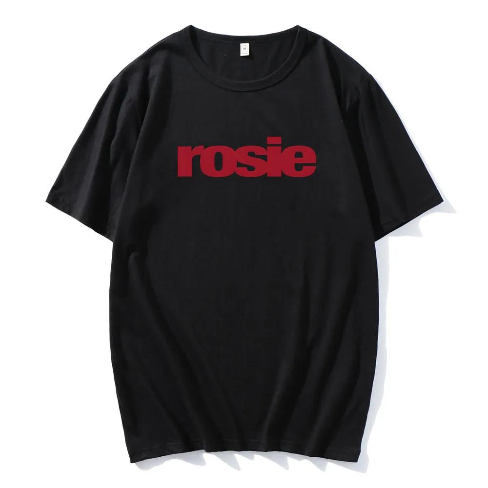 Rosie Album 2025 Trička ROSÉ POP Korejská Móda Tričko Vysoká Kvalita Měkké Tričko Ležérní Pánské Dámské Oblečení Grafické Tričko