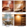 2 In 1 Wooden Sauna Room Thermometer Hygrometer Dual Monitoring High Accuracy Temperature Reading Easy-to-Read Scale Monitor