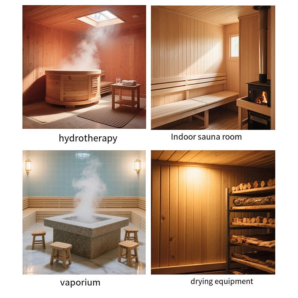 2 In 1 Wooden Sauna Room Thermometer Hygrometer Dual Monitoring High Accuracy Temperature Reading Easy-to-Read Scale Monitor