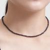 Kiee Oshimu (Silver925) 510 Black Shell Necklace