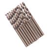 10Pcs Twist Drill Bits Straight Shank HSS Hole Processing Hardware Manual Tools 2mm