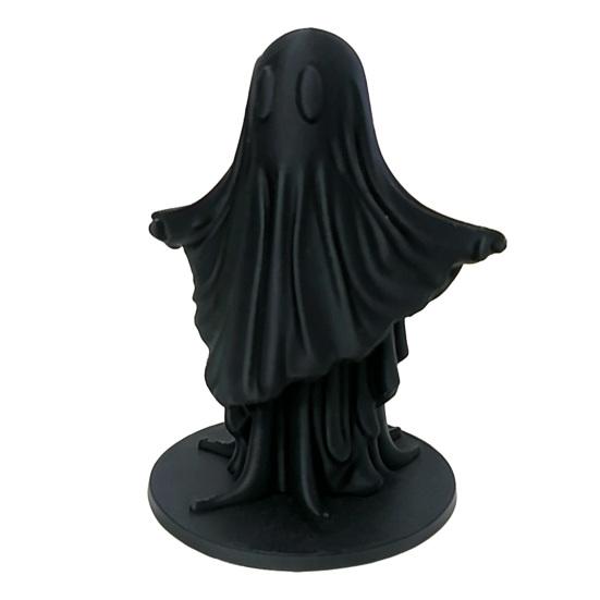 Umbra Studio 3D Printed Cute Ghost Figurine, Minimalist Home Decor, Matte Black & White Dual Colors, Stable Base for Living Room Entryway Halloween