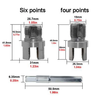 PPR Water Pipe Integrate Wire Opener 4/6 Universal Internal External Thread Tap Cone Plate Thread Threading Power Tool Accessory