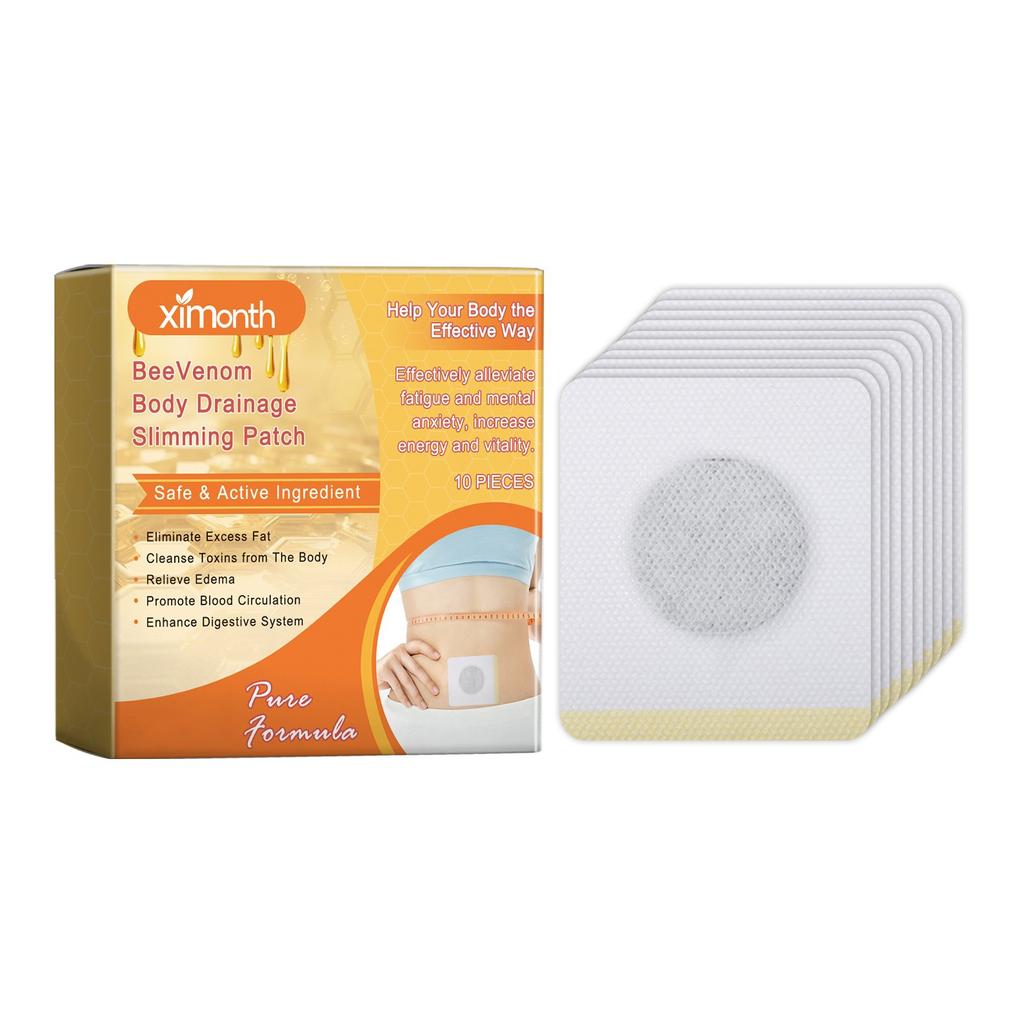 Bee Patch, Body Shaping Patch, Bee Lymphatic Drainage Patch, Bee Drainage Patch For Men And Women,10pcs