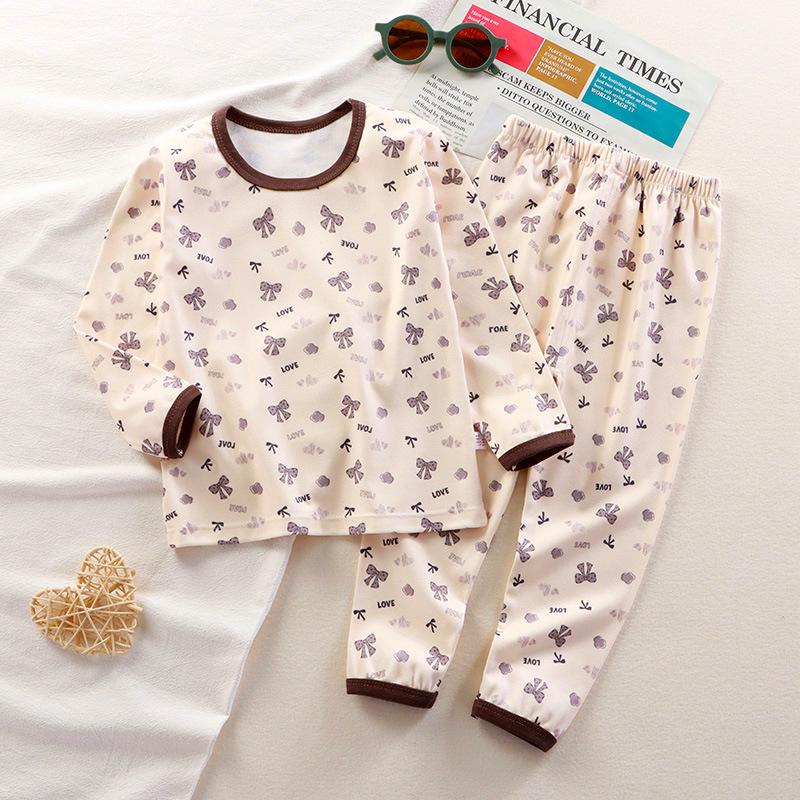 Children's Thermal Cartoon Pajamas Set: Boys' and Girls' Autumn Underwear & Pants