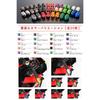 POSH FAITH Ultra Heavy Bar End Type 2 for Kawasaki Genuine M8 Handlebars Z900RS Ninja 250 ZRX1200 Black 033579-06-10