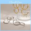 Geometric Titanium Steel Earrings For Women With Pvd Gold Finish Fashion Jewelry