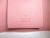 Authentic GUCCI Double G Bamboo Pink Leather 6 Pics Key Chain #a611 Refurbished