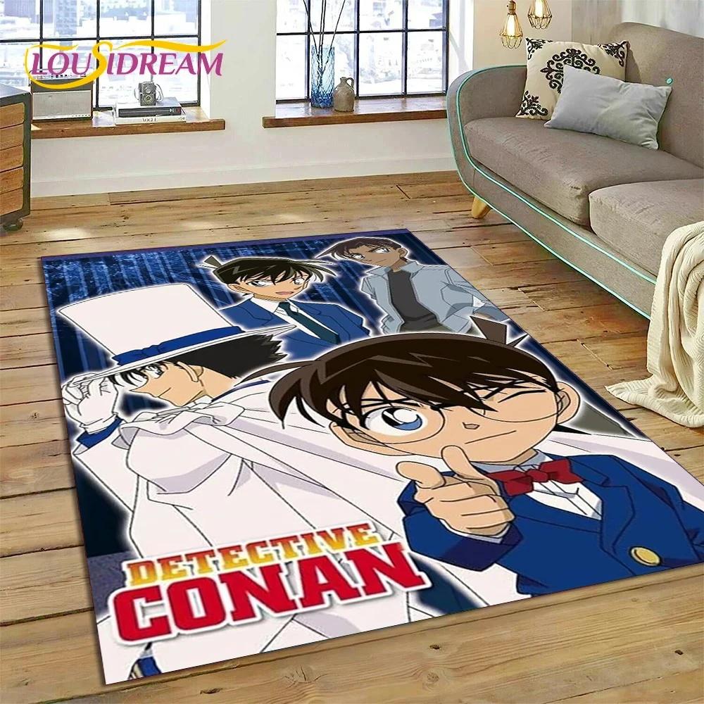 Anime Detective Conan Cartoon Rug Carpet for Living Room Bedroom Home Decor,Floor Mat Non-slip Decoration for Sofa Doormat Gift