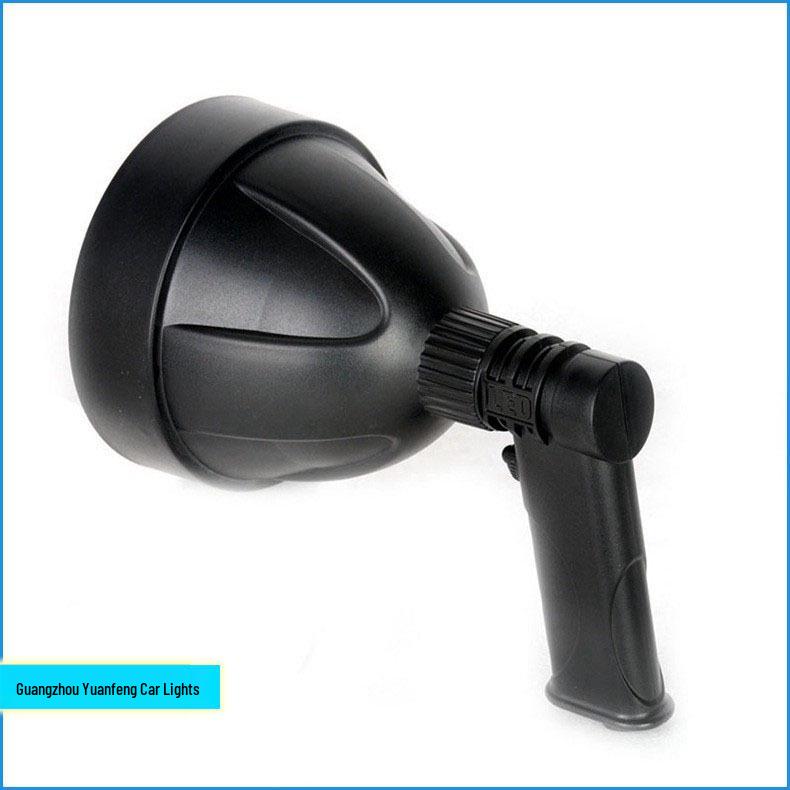40W Portable LED Outdoor Spotlight, 6-Inch High-Brightness Light for Road Repair, Night Fishing, and Detection