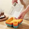 4Pcs Reusable Dipping Sauce Tray Set Stackable Divided Plates for Appetizers Sushi Tacos Dumplings Fries Snacks Sauce Serving Dish for Parties Home