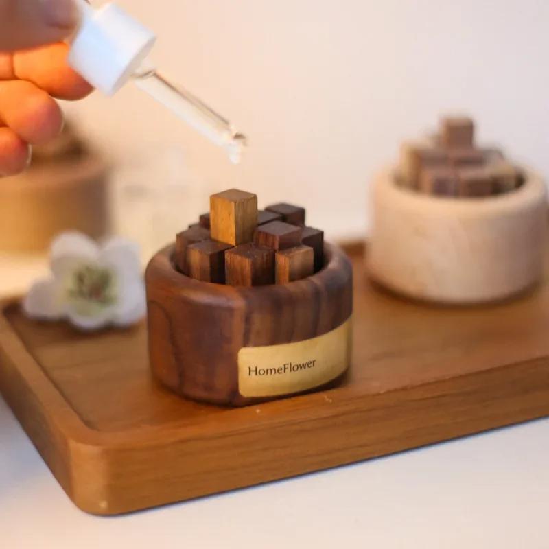 Liten Chaidui Essential Oil Duft Expander Bøketre Svart Valnøtt Duft Expander Essential Oil Aromaterapidekorasjon
